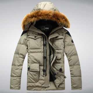  Down Jacket 90 Duck Down Fur Hoodie Jacket Mens Warm Winter Coat