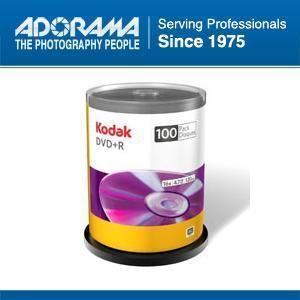 Kodak DVD R 4 7GB 120 Minutes 16x Write Once Spindle 100 Pack 50600