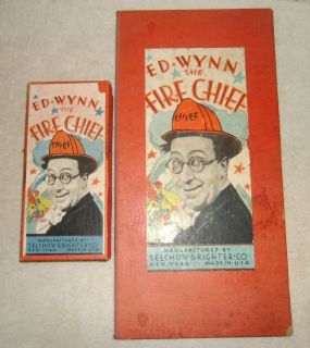 1937 Ed Wynn the Fire Chief Board Game by Selchow Righter Co Very Rare