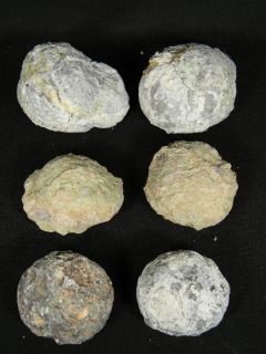 Lot of 2 Dugway Geodes 2 Las Choyas Geodes and 2 Crystal Canyon Geodes