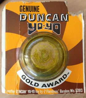 RARE Vintage Genuine Toy Duncan Gold Award Yo Yo YoYo 1970S