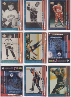 99/00 Upper Deck Gretzky Exclusives Gold /99   90 different ones