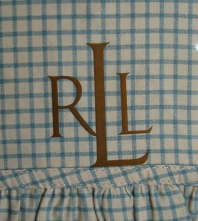 1Q Ralph Lauren Coastal Garden King Pillowcases NIP Ruffle Edge