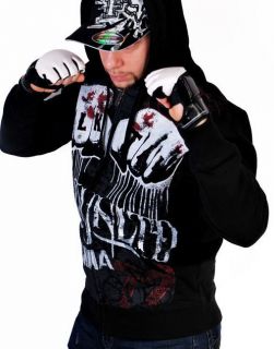 New Ecko Unltd MMA UFC Walk Tall Hoodie Jacket M Black