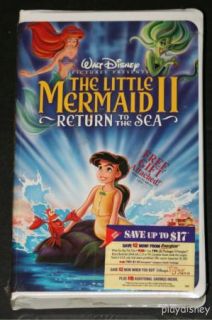  The Little Mermaid II Return to The Sea CD VHS New SEALED