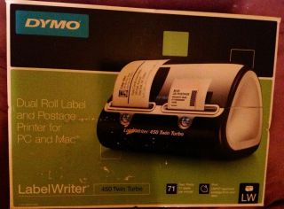 DYMO LabelWriter 450 Twin Turbo Dual Roll Label Postage Printer for PC