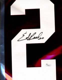 Ed Reed Baltimore Ravens White Jersey Number JSA Hologram