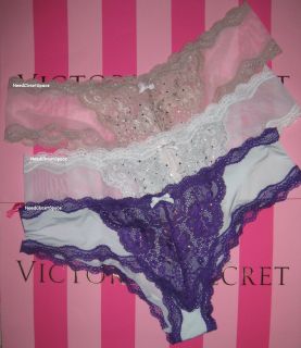  New Victoria Secret Dream Angels Rhinestone Bling Cheeky Panty