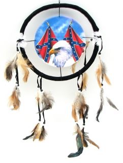 Dreamcatcher Eagle with Confederate Flags Mandella Southwestern Decor