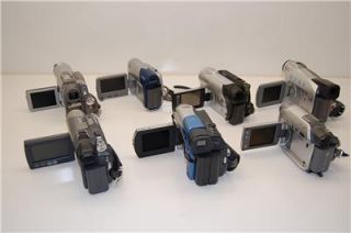Lot Of 7 Mini DV & DVD Camcorders Including Sony Panasonic