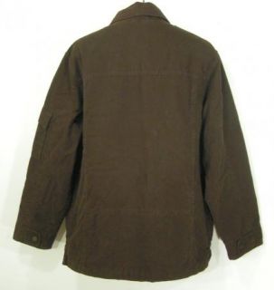 EDDIE BAUER Brown Canvas Winter Coat Jacket NWT Mens Size Medium