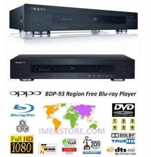 OPPO BDP 93 All Region Code Free Blu Ray DVD Player