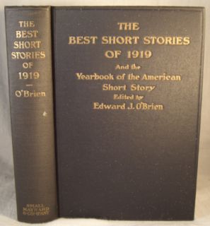  yearbook of the american short story author edward j o brien publisher