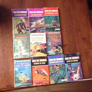 Edgar Rice Burroughs First 10 John Carter Barsoom Mars Books