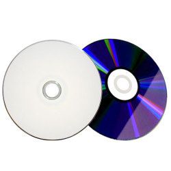 100 16x Blank DVD R DVDR Media White Inkjet Hub Printable Disc 4 7GB