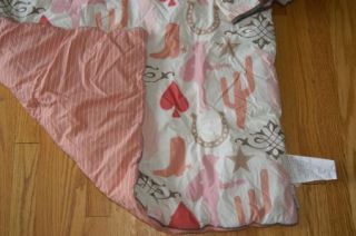 Dwell Studio Baby Girls Crib Set Bumper Skirt Blanket Western Cowgirl