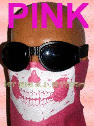 Skull Face Mask Child Kids Pretend Play Pink Blue Black