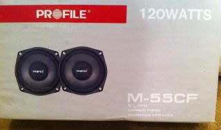 Profile 5 25 midrange speakers carbon fiber