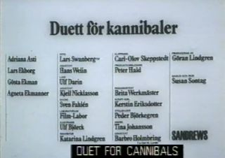 Susan Sontag Duett för kannibaler AKA Duet for Cannibals (1969)