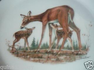 Lenox Boehm Woodland Wildlife Plate Whitetail Deer 1978