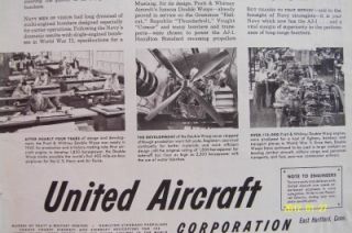 1951 United Aircraft Corporation Ad North American AJ 1 Bomber Bingham