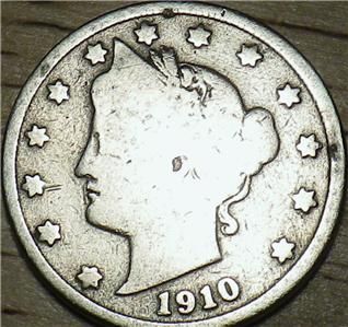 1910 us liberty 5 cent nickel very nice look