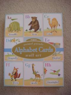 eeBoo Alphabet ABC Wall Art Cards Animal Parade Brand New