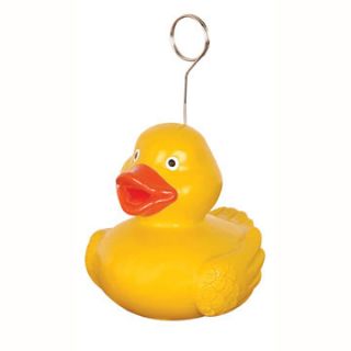 New Rubber Ducky Baby Shower Birthday Photo Holder Balloon Weight Duck