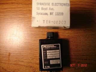 Syracuse Electronics Ter 00300 1 Sec Relay