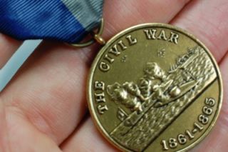 Civil War Navy Campaign Military Medal Ribbon Lincoln