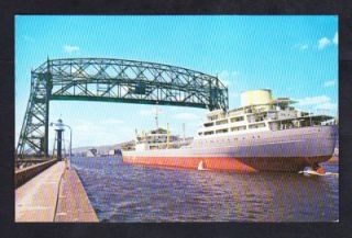 Freighter SHIP Asia Port of Duluth MN Vintage SHIP Postcard
