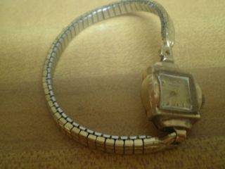 10K Gold Filled Wrist Watch Inscribed Earle to Agnus 1952 Works