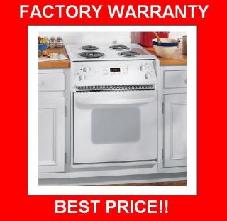  27 White Drop in Electric Range Coil Top J1WCWW Uncrated