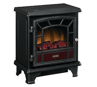 DURAFLAME Portable Electric Stove Heater w Remote Control Woodtrim