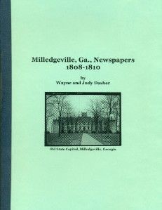 milledgeville ga newspapers 1808 1810