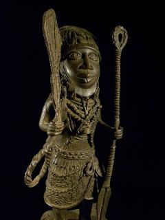 Eben Träger Nigeria Bronze Statue 11 KG