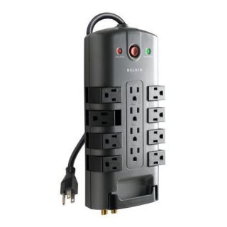 Belkin Pivot Plug Electrical Power Strip 12 Outlet 8 Foot Surge