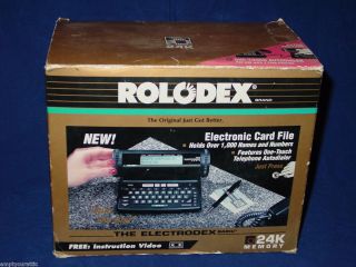 New Rolodex The Electrodex Basic Electronic Card File w 24K Memory