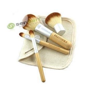  Brand New EcoTools Bamboo Makeup Brush Set Kit 4pc