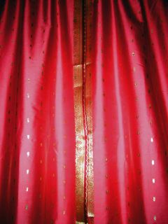  window curtains with golden floral border certainly make an elegant