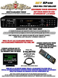 Complete 1400W Karaoke PA Club Pub System VHF Wireless Mics 520 Songs