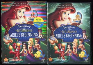 Disney Little Mermaid Ariels Beginning DVD New Sealed Sleeve 2008 NOS