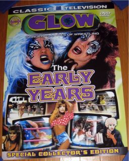 Glow Womens Wrestling DVD Cover Poster TNA WWE ROH WCW
