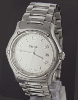 Ebel 1911 Silver Dial Stainless Steel Mens Watch