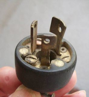 Hubbell Hard Rubber Electrical Male Plug End Used USA
