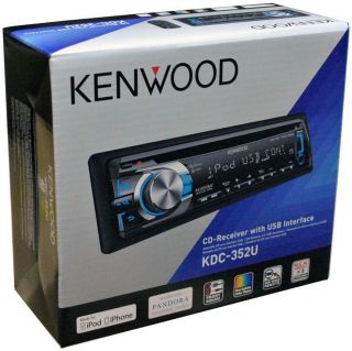 NEW KENWOOD KDC352U CAR AUDIO CD PLAYER  WMA STEREO FRONT USB INPUT