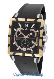 Edox Classe Royale Chronograph Retrograde Mens Luxury Watch 01504