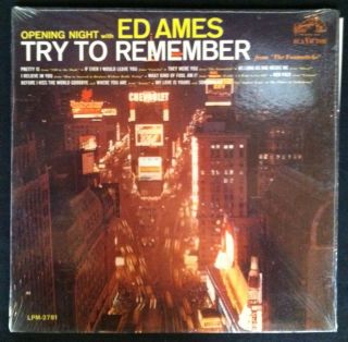 Ed Ames Opening Night with Ed Ames RCA LPM 2781 Reissue VG