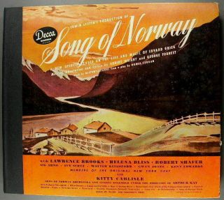  Song of Norway 78 RPM Edvard Grieg Operetta Original Cast