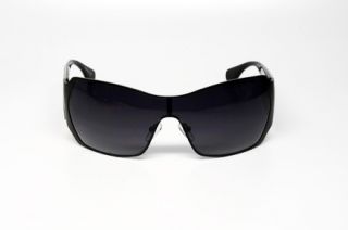 Ed Hardy EHS Brad 2 Sunglasses Black Plastic Frame Gray Lenses